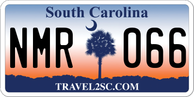 SC license plate NMR066