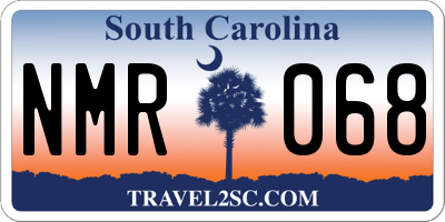 SC license plate NMR068