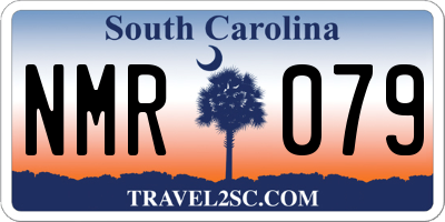 SC license plate NMR079