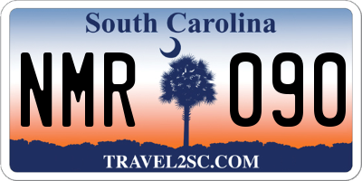 SC license plate NMR090