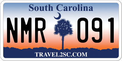 SC license plate NMR091