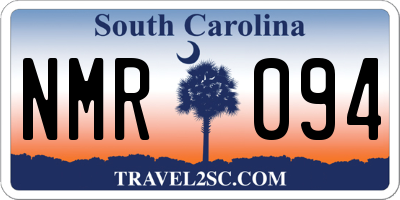 SC license plate NMR094