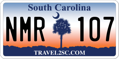 SC license plate NMR107