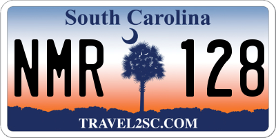 SC license plate NMR128