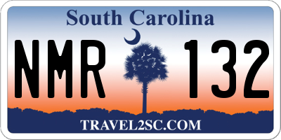 SC license plate NMR132