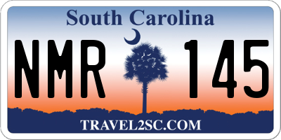 SC license plate NMR145