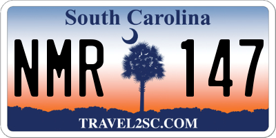 SC license plate NMR147