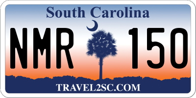 SC license plate NMR150