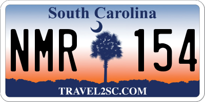SC license plate NMR154