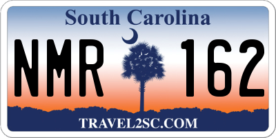 SC license plate NMR162