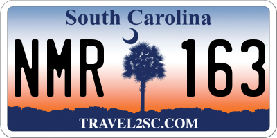 SC license plate NMR163