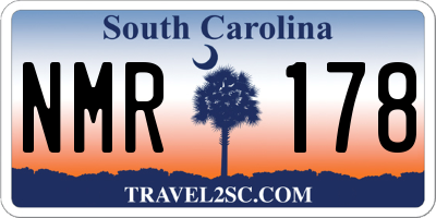 SC license plate NMR178