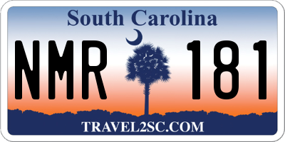 SC license plate NMR181