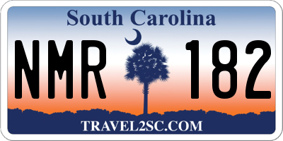 SC license plate NMR182