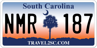 SC license plate NMR187