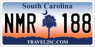 SC license plate NMR188