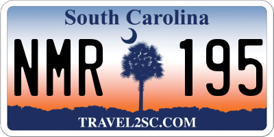 SC license plate NMR195