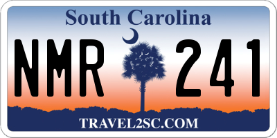 SC license plate NMR241