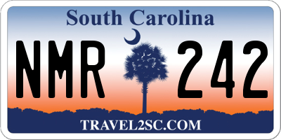 SC license plate NMR242