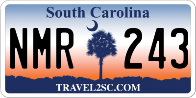 SC license plate NMR243