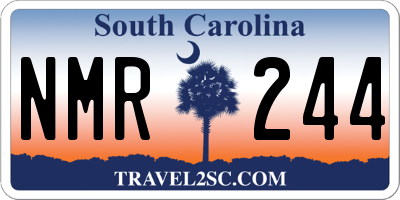 SC license plate NMR244