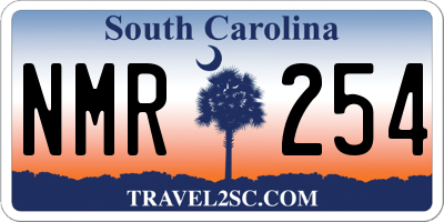 SC license plate NMR254