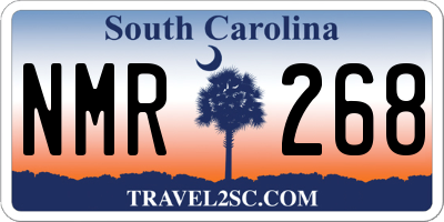 SC license plate NMR268