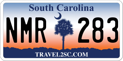 SC license plate NMR283