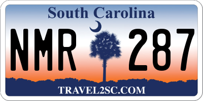 SC license plate NMR287