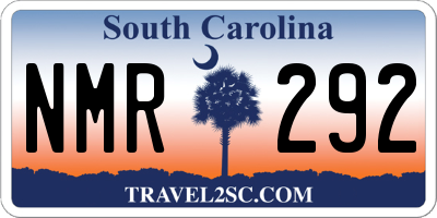 SC license plate NMR292
