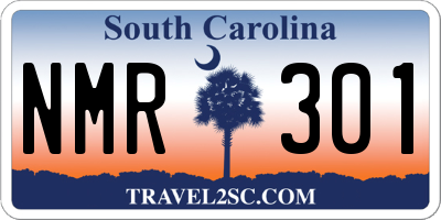 SC license plate NMR301