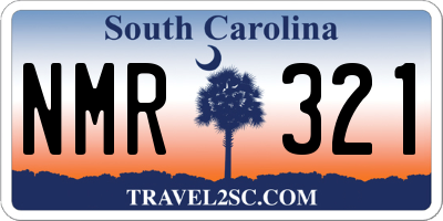 SC license plate NMR321