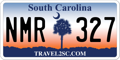 SC license plate NMR327