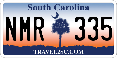 SC license plate NMR335
