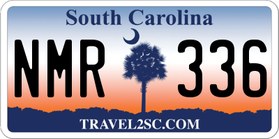 SC license plate NMR336