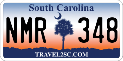 SC license plate NMR348