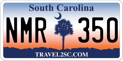 SC license plate NMR350
