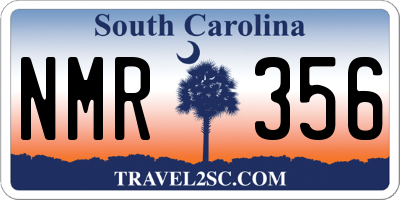 SC license plate NMR356