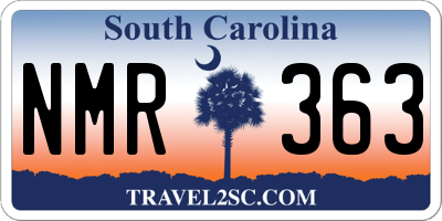 SC license plate NMR363