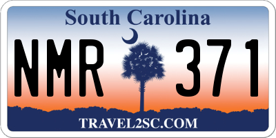 SC license plate NMR371