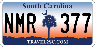 SC license plate NMR377