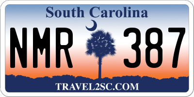 SC license plate NMR387
