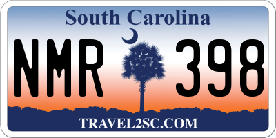SC license plate NMR398