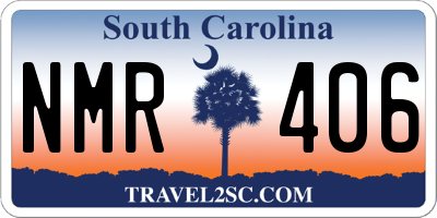SC license plate NMR406