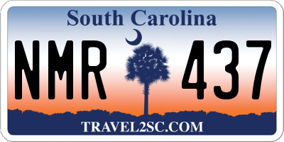 SC license plate NMR437