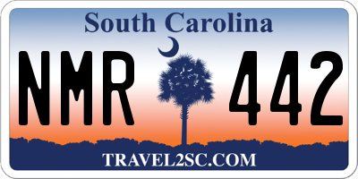 SC license plate NMR442
