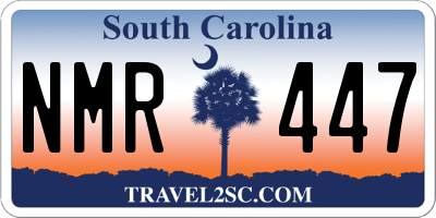 SC license plate NMR447
