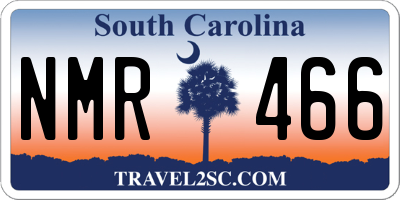 SC license plate NMR466