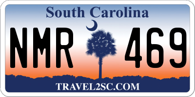 SC license plate NMR469