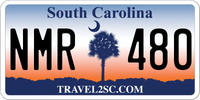 SC license plate NMR480